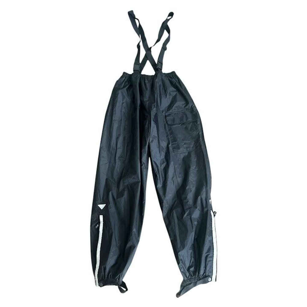 Tour Master Motorcycle Elite‎ Rain Pants Mens XS 28-30 Black Bib Suspender